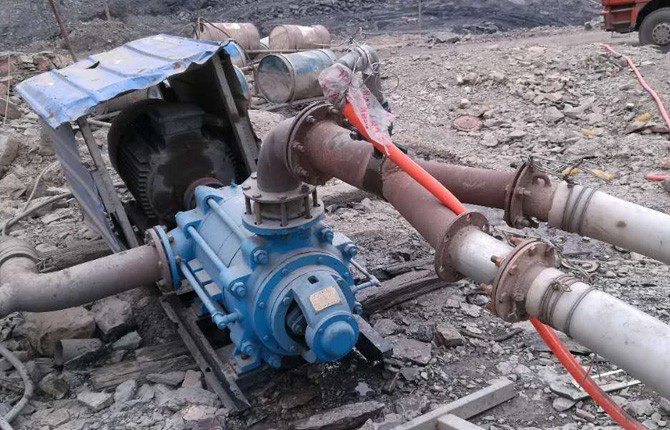 中鋁礦業鞏義礦區主排水泵使用正常