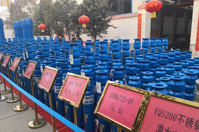 公司2019年度潛水泵、深井泵、污水泵、管道泵等產(chǎn)品展示現(xiàn)場(chǎng)