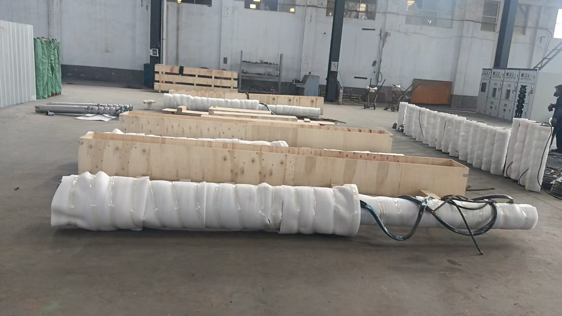 非州500米豎井金屬礦強排水泵準備發貨